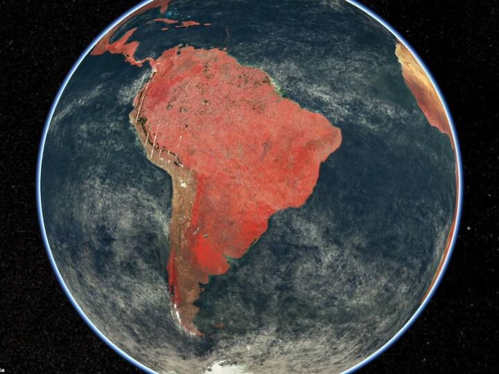 The Ocean Colour Monitor on EOS-06 captured images of the Earth in 13 distinct wavelengths. (Photo: Twitter/@isro)