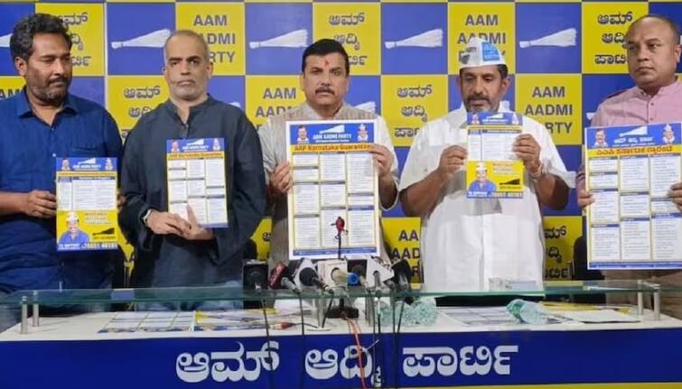 AAP releases manifesto for Karnataka Assembly elections 'દર મહિને 300 યુનિટ ફ્રી વિજળી', મહિલાઓને એક હજાર રૂપિયા...', AAPએ કર્ણાટકની જનતાને આપી 10 ગેરન્ટી