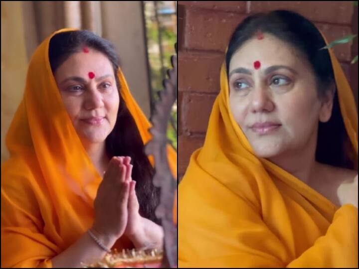 Ramayan Goddess Sita Aka Dipika Chikhlia recreated her look as she donned same saree from luv kush kand Watch: ‘रामायण’ वाली साड़ी पहन ‘सीता मां’ बनीं दीपिका चिखलिया, भगवान राम की भक्ति में लीन दिखीं एक्ट्रेस