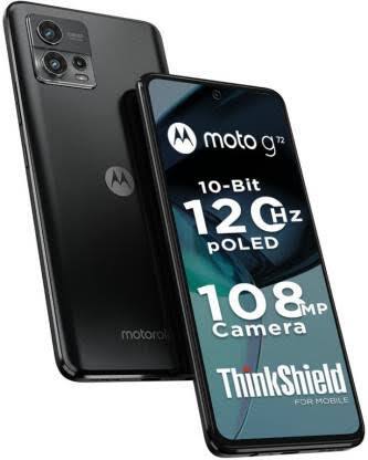 Motorola G72 को एक ही स्टोरेज वेरिएंट में लॉन्च किया गया है, जिसमे 6GB रैम + 128GB आता है. फोन की कीमत 14,999 रुपये है. फोन में 108MP कैमरा, 6.55 इंच की FHD+ डिस्प्ले, MedaiaTek Helio G99 प्रोसेसर, 5,000mAh की बैटरी और 33W फास्ट चार्जिंग का सपोर्ट है.