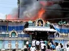 Massive Fire At Andhra Temple During Ram Navami Celebrations After Indore Temple Roof Collapse