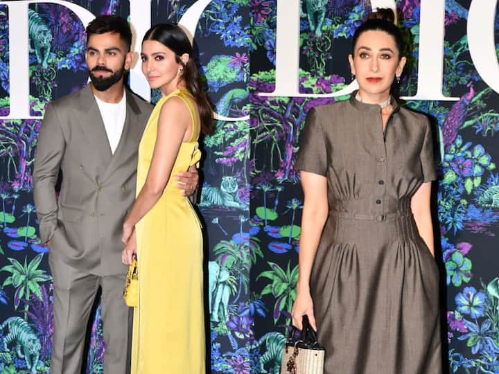 Bollywood Celebs graced Dior's first ever Pre-Fall 2023 show in Mumbai. From Virat Kohli, Anushka Sharma, to Karisma Kapoor and Sonam Kapoor, check out pics of celebs At Dior India event.