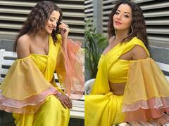 Monalisa Saree Photos: पीली साड़ी में भोजपुरी एक्ट्रेस मोनालिसा ने दिए ऐसे-ऐसे पोज, कातिलाना लुक्स देख फिर छूटे फैंस के पसीने