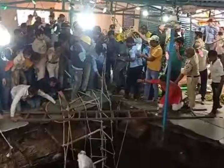 Indore Temple Collapse Several Devotees Trapped after Stepwell Collapsed at Temple on Ram Navami Madhya Pradesh Indore Temple Collapse: ਇੰਦੌਰ 'ਚ ਰਾਮ ਨੌਮੀ 'ਤੇ ਵੱਡਾ ਹਾਦਸਾ, ਮੰਦਰ ਦੀ ਛੱਤ ਡਿੱਗਣ ਕਾਰਨ 25 ਤੋਂ ਵੱਧ ਲੋਕ ਫਸੇ, ਬਚਾਅ ਕਾਰਜ ਜਾਰੀ