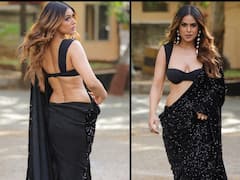 Nia Sharma Raises Temperature In A Black Saree
