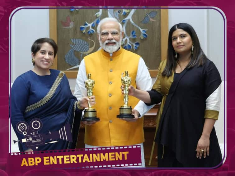 PM Modi Meets Director and Producer Of Oscar-Winning The Elephant Whisperers praised about the film on twitter The Elephant Whisperers: ஆஸ்கர் விருதுடன் பிரதமர் மோடி..! நேரில் வாழ்த்து பெற்ற 'தி எலிஃபண்ட் விஸ்பரர்ஸ்' இயக்குனர், தயாரிப்பாளர்..!