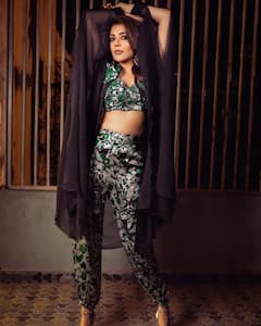 Kajal Aggarwal Poses In A Printed Co-Ord Set. See Pics