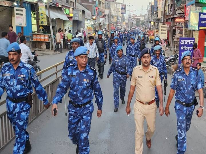 maharashtra News Chhatrapati Sambhaji Nagar Heavy police deployment in Chhatrapati Sambhaji Nagar city छ. संभाजीनगरातील वादानंतर असा आहे शहरात पोलीस बंदोबस्त; रॅपिड अॅक्शन फोर्सही तैनात