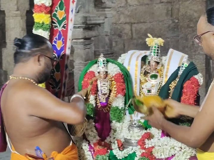 ராம நவமியை முன்னிட்டு  நீலமேகப் பெருமாள்  கோவிலில் திருக்கல்யாண உற்சவம்