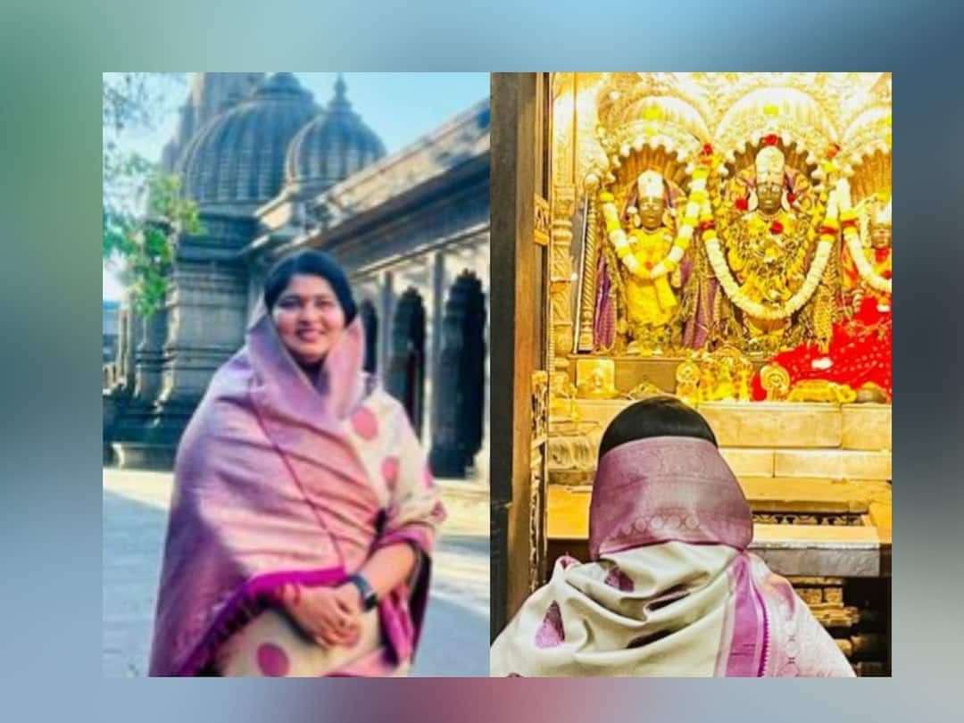 नाशिकच्या काळाराम मंदिरामध्ये वेदोक्त मंत्र म्हणण्यास महंतांचा मज्जाव; संभाजीराजे छत्रपतींच्या पत्नीच्या पोस्टने खळबळ Sambhaji Raje Chhatrapati wife Sanyogeeta Raje Chhatrapati insta post goes viral about Kalaram Temple Mahant Banning chanting Nashik News नाशिकच्या काळाराम मंदिरामध्ये वेदोक्त मंत्र म्हणण्यास महंतांचा मज्जाव; संभाजीराजे छत्रपतींच्या पत्नीच्या पोस्टने खळबळ