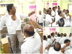 Tenali Council Fight : తెనాలి మున్సిపల్ కౌన్సిల్ లో రసాభాస, చొక్కాలు చిరిగేలా కొట్టుకున్న టీడీపీ, వైసీపీ కౌన్సిలర్లు