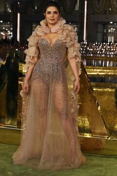 Priyanka-Nick Photos: शिमरी ट्रांसपेरेंट गाउन में पति निक के साथ नीता अंबानी के इवेंट में पहुंची प्रियंका चोपड़ा, देखें तस्वीरें