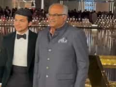 Fans Note Boney Kapoor & Janhvi Kapoor's Rumoured BF Shikhar Pahariya's Camaraderie At NMAAC Opening