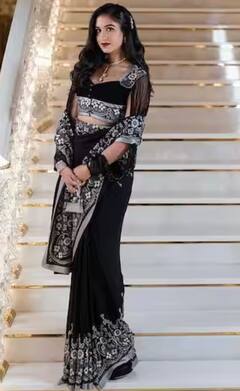 Radhika Merchant : ब्युटी इन ब्लॅक! अंबानींची सून राधिका मर्चंटचा 'NMACC'च्या उद्धाटन सोहळ्यातील ग्लॅमरस लुक; पाहा फोटो