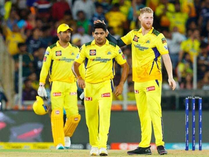 Tushar Deshpande scripted history on Friday when he became the first impact player in IPL’s history during the season opener between Gujarat Titans and Chennai Super Kings. (Twitter/IPL)