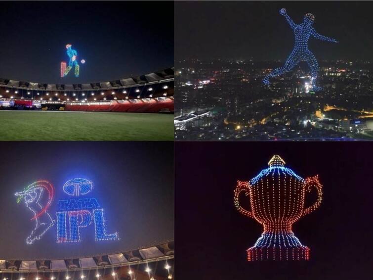 IPL Drone Show IPL Opening Ceremony Drone Parade Show Amazed The Spectators IPL Drone Show Video: ஐபிஎல் தொடக்க விழா… பார்வையாளர்களை பிரமிக்க வைத்த ட்ரோன் அணிவகுப்பு.. வாவ் வீடியோ