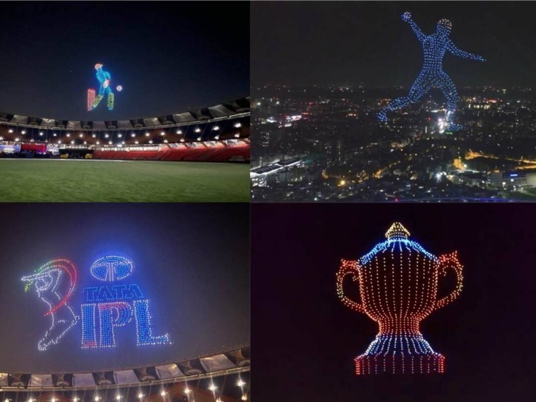 IPL Drone Show Video: ஐபிஎல் தொடக்க விழா… பார்வையாளர்களை பிரமிக்க வைத்த ட்ரோன் அணிவகுப்பு.. வாவ் வீடியோ