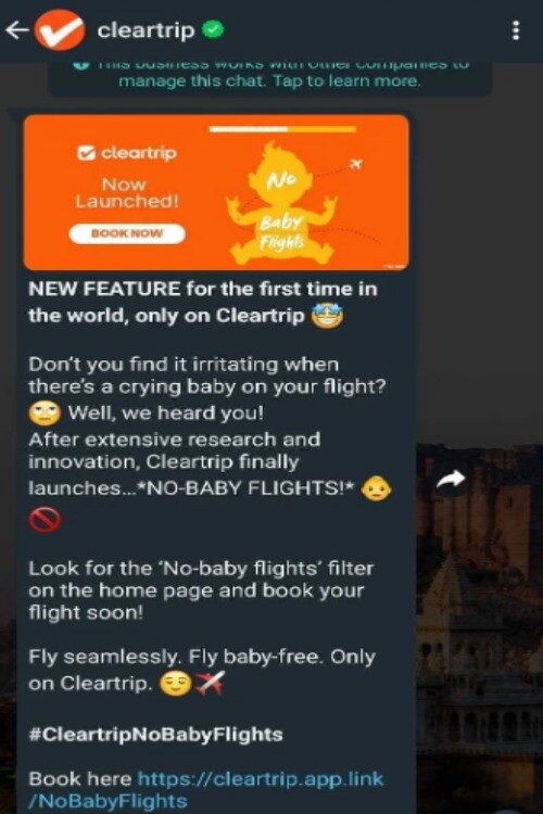 Fact Check: क्या क्लियरट्रिप 'नो बेबी फ्लाइट' लॉन्च कर रही है? जानें वायरल मैसेज की हकीकत