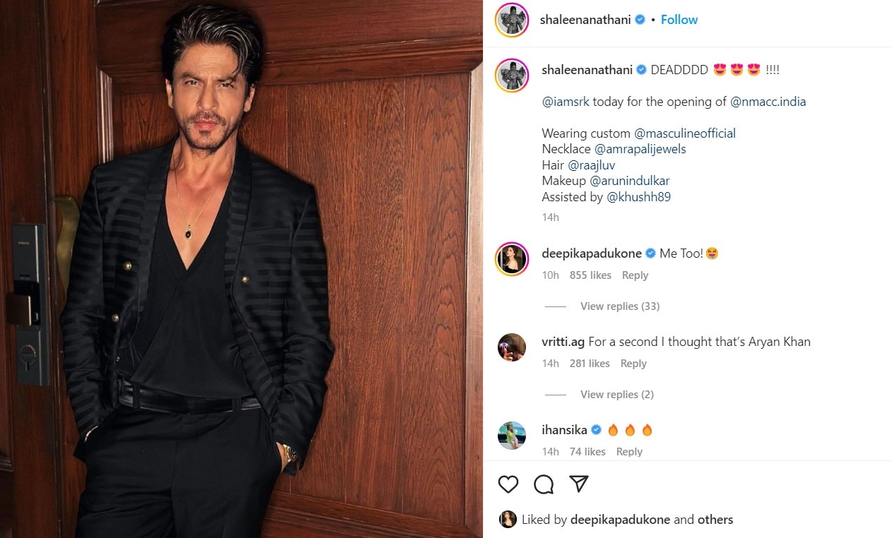 ब्लैक में Shah Rukh Khan के डैपर लुक पर ‘मर मिटीं’ Deepika Padukone, 'पठान' की लेटेस्ट तस्वीरों पर यूं किया रिएक्ट