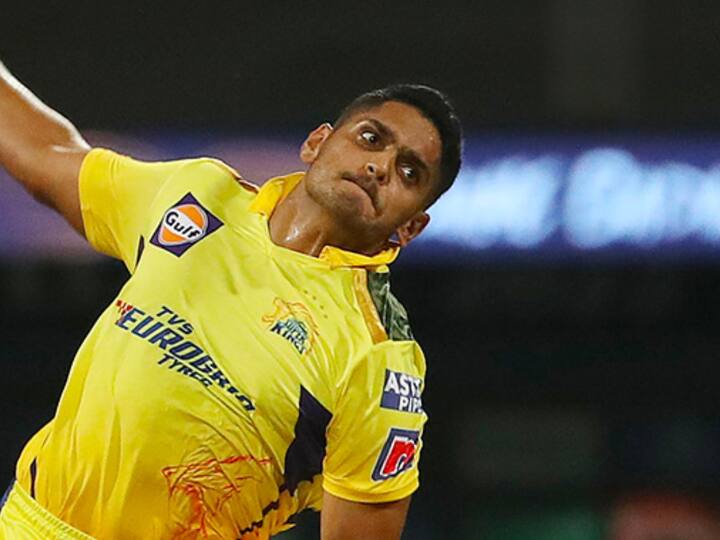 Tushar was one of the substitute players who was called before the match started as he replaced Ambati Rayudu. (Twitter/CSK)