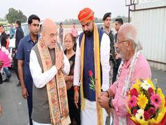 केंद्रीय गृह मंत्री अमित शाह पहुंचे पटना, BJP नेताओं ने किया भव्य स्वागत, होगी 'मिशन 24' पर चर्चा