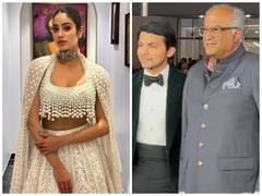 बोनी कपूर ने बेटी जाह्नवी के रूमर्ड ब्वॉयफ्रेंड शिखर के साथ स्माइल करते हुए दिए पोज, वायरल हुआ वीडियो