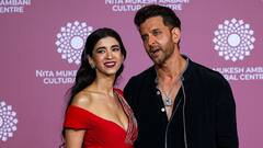 NMACC-এর অনুষ্ঠানে লাল গাউনে হৃতিকের বাহুলগ্না সাবা, ফ্রেমবন্দি প্রেমের গল্প