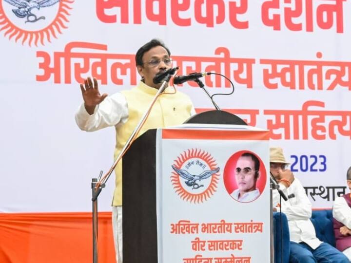 BJP leader Vinod Tawde slams rahul gandhi during program on Veer Savarkar in rajasthan ann Savarkar Row: 'कांग्रेस सावरकर के विचारों को तोड़ मरोड़कर करती है पेश', विनोद तावड़े ने राहुल गांधी पर साधा निशाना