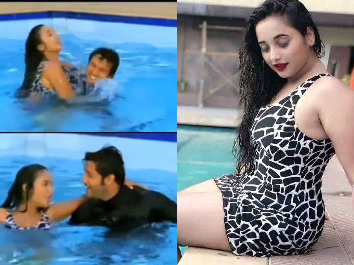 Vinay Anand and Rani Chatterjee Romantic Video from swimming pool going viral see viral Bhojpuri video Govinda के भांजे के साथ स्विमिंग पूल में रोमांस फरमाती दिखीं Rani Chatterjee, एक्टर ने याद किए पुराने लम्हें