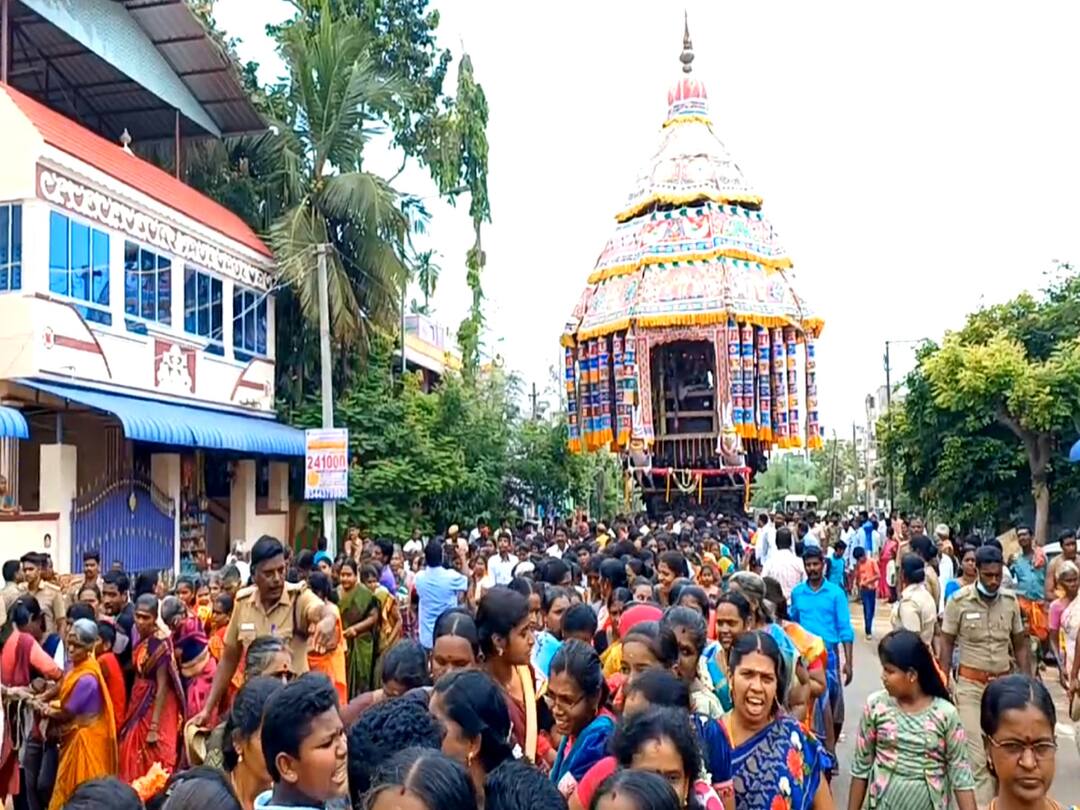 mayiladuthurai Vaitheeswaran Temple car  Festival thousand devotees participate Vaitheeswaran Temple: புகழ்பெற்ற வைத்தீஸ்வரன் கோயில் திருத்தேரோட்டம் - ஆயிரக்கணக்கான பக்தர்கள் பங்கேற்பு..! 