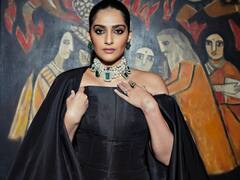 Sonam Kapoor Radiates Elegance In A Black Bubble Gown At NMACC Day 2 Gala - SEE PICS