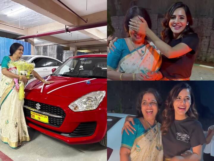Ashu Reddy surprise mom with a special car gift on her birthday Deets inside Ashu Reddy Surprise Gift : అమ్మకు అషూరెడ్డి సర్ ప్రైజ్, అదిరిపోయే బర్త్ డే గిఫ్ట్ ఇచ్చిన బిగ్ బాస్ బ్యూటీ
