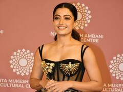 NMACC इवेंट में डेटिंग की खबरों के बीच छाई नजर आईं Rashmika Mandanna, ब्लैक आउटफिट में यूं लगाया ग्लैम का तड़का