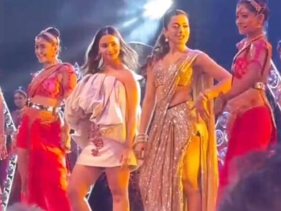 Bollywood : Alia Bhatt Dance With Rashmika On Naatu Naatu, Threw off Her Sandals-Video Bollywood : આલિયાએ રશ્મિકા સાથે નાટૂ-નાટૂ  ડાંસ કરવા મનપસંદ વસ્તુ જ ફેંકી દીધી-Video