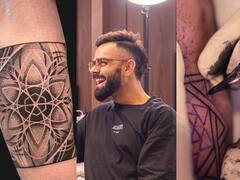 Virat Kohli New Tattoo : विराट कोहलीचा अध्यत्माला जोडणारा नवा  टॅटू...