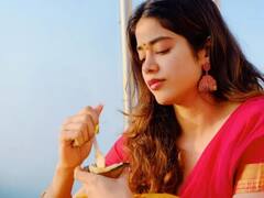 खुशी के साथ तिरुमाला बालाजी मंदिर पहुंचीं जान्हवी कपूर, माथा टेककर लिया आशीर्वाद