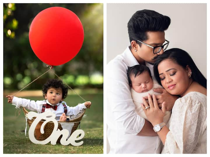 Comedians Bharti Singh and Haarsh Limbachiya are celebrating the first birthday of their son Laksh, who they lovingly call 'Golla.'