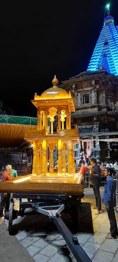 Ambabai Mandir Rathotsava : करवीर निवासिनी श्री अंबाबाईच्या रथोत्सवासाठी नव्याने बनवलेल्या रथाची चाचणी; 6 एप्रिलला होणार रथोत्सव