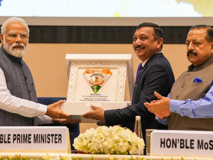 Prime Minister Narendra Modi launched the diamond jubilee celebrations of the CBI on Monday along with Union Minister Jitendra Singh and NSA Ajit Doval.