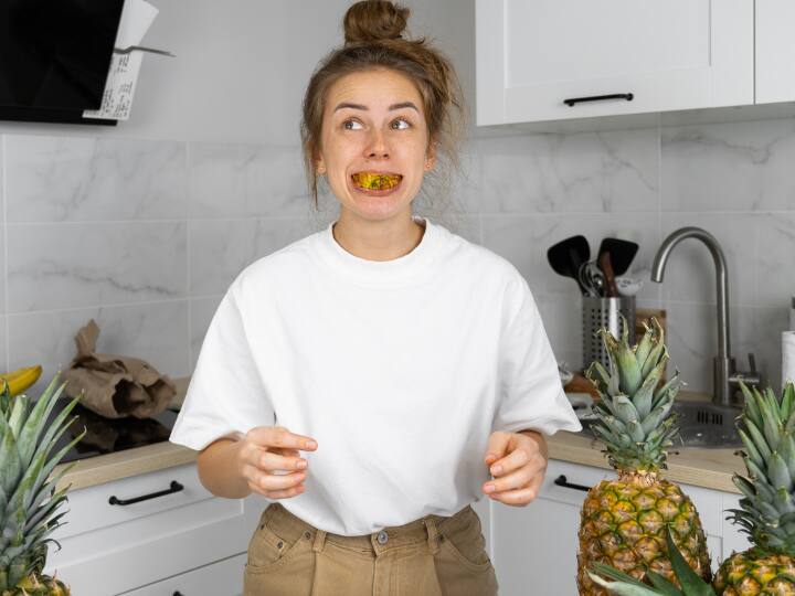 Why is there tongue tingling sensation after eating pineapple does
