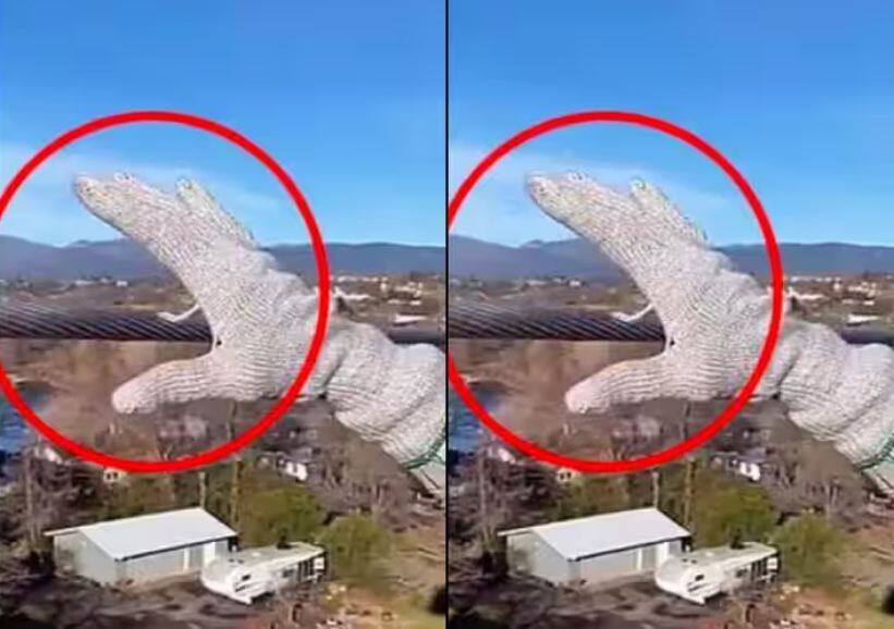 man grabbing high voltage electric cable shocking viral video Viral Video: ਤਾਰ 'ਚ ਚੱਲ ਰਿਹਾ ਸੀ 30 ਹਜ਼ਾਰ ਵੋਲਟੇਜ ਦਾ ਕਰੰਟ, ਫਿਰ ਵਿਅਕਤੀ ਨੇ ਫੜੀ ਤਾਰ... ਫਿਰ ਕੀ ਹੋਇਆ, ਦੇਖੋ ਵੀਡੀਓ 'ਚ