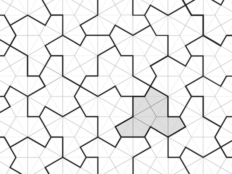 An Old Geometry Problem Solved: A Non-Repeating Tiling Pattern Using A Single Shape An Old Geometry Problem Solved: A Non-Repeating Tiling Pattern Using A Single Shape An Old Geometry Problem Solved: A Non-Repeating Tiling Pattern Using A Single Shape