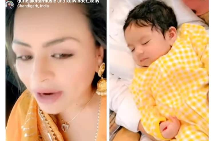 punjabi singer gurlez akhtar reveals her daughter s face for the first time her cuteness will win your heart Gurlez Akhtar: ਗੁਰਲੇਜ਼ ਅਖਤਰ ਨੇ ਪਹਿਲੀ ਵਾਰ ਦਿਖਾਇਆ ਧੀ ਦਾ ਚਿਹਰਾ, ਦਿਲ ਜਿੱਤ ਲਵੇਗਾ ਹਰਗੁਣਵੀਰ ਦਾ ਕਿਊਟ ਅੰਦਾਜ਼