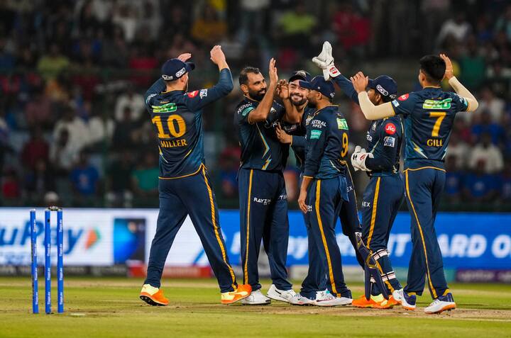 20 ஓவர் முடிவில் குஜராத் டைட்டன்ஸ் அணி  8 விக்கெட் இழப்பிற்கு 162 ரன்களை குவித்தனர்.