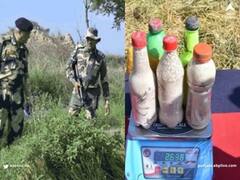 BSF: ਭਾਰਤ-ਪਾਕਿ ਸਰਹੱਦ ਨੇੜੇ ਪਿੰਡ 'ਚੋਂ BSF ਨੇ ਫੜੀ 2.5 ਕਿਲੋ ਹੈਰੋਇਨ, ਬੋਤਲਾਂ ਵਿੱਚ ਸੀ ਪੈਕ