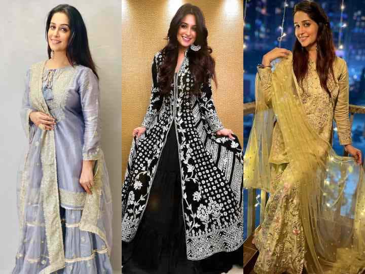 Dipika Kakar Suit Design: टेलीविज़न की मशहूर एक्ट्रेस दीपिका कक्कड़ वेस्टर्न से ज्यादा ट्रेडिशनल ड्रेसेस पहनना पसंद करती हैं. दीपिका ने टीवी के ही एक्टर शोएब इब्राहिम से शादी की है.