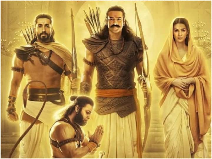 Adipurush के नए पोस्टर में 'राम' ने नहीं पहना जनेऊ, 'सीता' की मांग में नहीं है सिंदूर...प्रोड्यूसर-डायरेक्टर के खिलाफ FIR दर्ज Prabhas Kriti Sanon starrer Adipurush new poster in trouble case filed against producer director Om Raut Adipurush के नए पोस्टर में 'राम' ने नहीं पहना जनेऊ, 'सीता' की मांग में नहीं है सिंदूर...प्रोड्यूसर-डायरेक्टर के खिलाफ FIR दर्ज