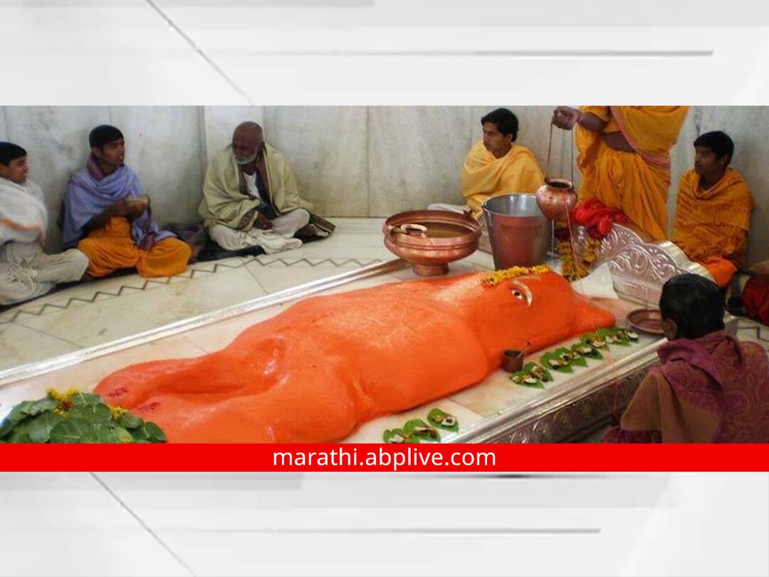 Hanuman Jayanti 2023 : राज्यातील एकुलता एक 'निद्रिस्त अवस्थेतील मारुती'; मूर्तीबाबत आहे प्राचीन कथा Chhatrapati Sambhaji Nagar News Hanuman Jayanti 2023 The only dormant Maruti in the state Maharashtra Hanuman Jayanti 2023 : राज्यातील एकुलता एक 'निद्रिस्त अवस्थेतील मारुती'; मूर्तीबाबत आहे प्राचीन कथा