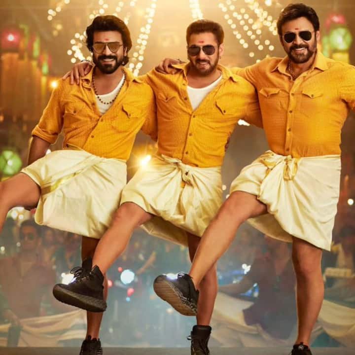 ‘வீரம்’ படம், ‘கிசி கா பாய் கிசி கி ஜான்' என்ற பெயரில் இந்தி மொழியில் ரீ-மேக் செய்யப்பட்டுள்ளது. இப்படத்தின் ஒவ்வொரு பாடல்களும் வரிசையாக வெளியிடப்பட்டு வருகின்றன. நேற்று வெளியான ‘ஏன்ட்டம்மா..’ என்ற பாடலில் நடிகர்கள் ராம் சரண் மற்றும் வெங்கடேஷ் ஆகியோர் சல்மான் கானுடன் இணைந்து நடனமாடியுள்ளனர். இந்த பாடலும் இன்று ட்ரெண்டிங்கில் உள்ளது.