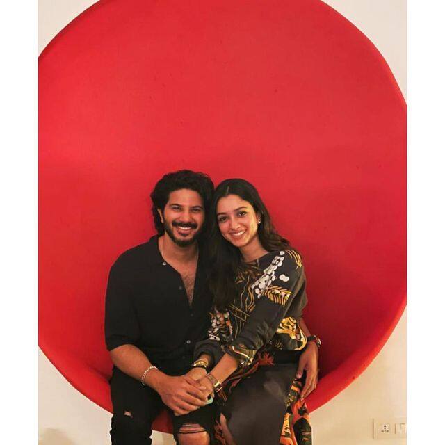 భార్యతో దుల్కర్ సల్మాన్